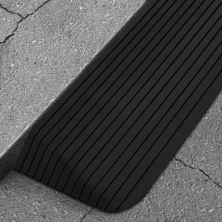 vidaXL - Drempelhulp - 110x41x5 - cm - rubber