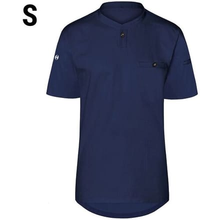 (6 stuks) KARLOWSKY Korte Mouw Heren Werkshirt Performance - Marineblauw - maat: S Blauw
