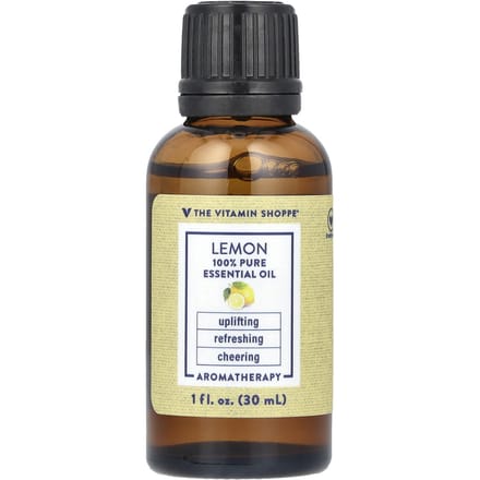 The Vitamin Shoppe, 100% Pure Essential Oil, Lemon, 1 fl oz (30 ml)