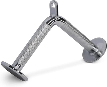 Kabel Machine Attachment - V Bar Rechte Bar - Kracht Training - Universeel Ontwerp - 400 kg - Chroom