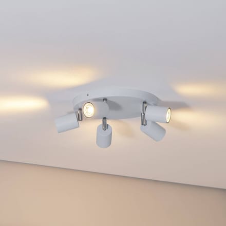 Luminex Plafondspot Fun, lichtblauw, Ø 30 cm, verstelbaar, GU10