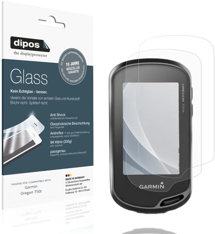 dipos – 2x Matte Pantserfolie geschikt voor Garmin Oregon 750t | 9H Screenprotector
