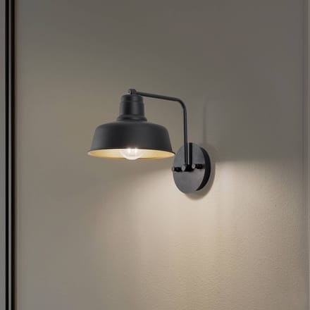 Asir - Wandlamp - Zwart - 19 x 27 x 24 cm