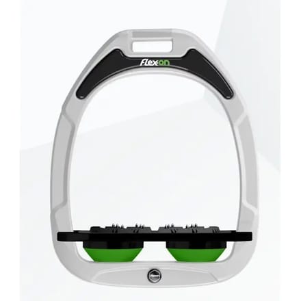 Platte Ultra Grip Beugels Wit/Zwart/Groen Flex-On Green Composite