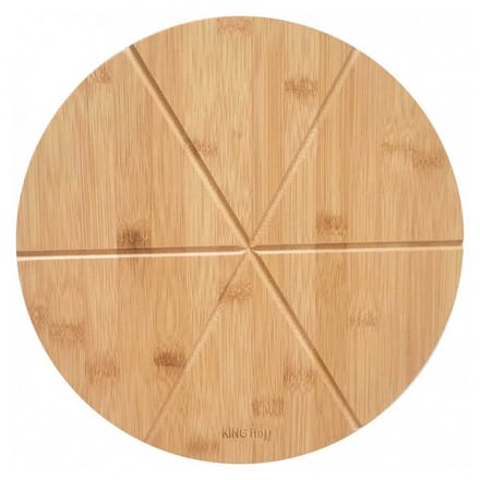 Kinghoff - Houten Pizzaplank - 35cm - Met Inhammen - Handwas