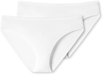 SCHIESSER 95/5 slip (2-pack) - dames tai biologisch katoen wit