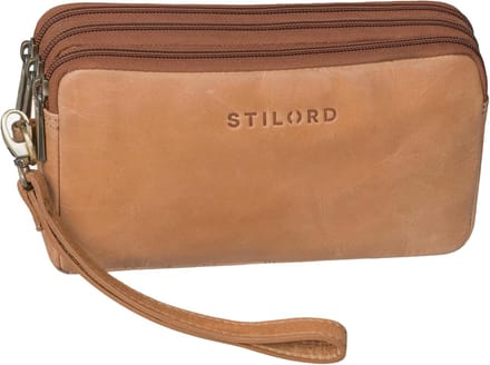 Vintage herenhandtas van echt leer - ruimte voor tablet en EC-kaarten