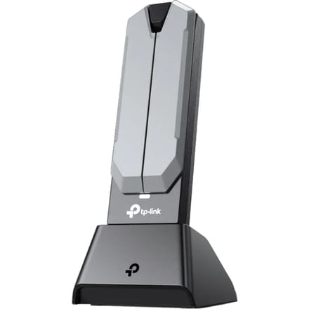 TP-Link Archer TBE400UH – Wi-Fi 7 USB Adapter – BE6500 Tri-Band USB-stick – 2.4/5/6 GHz – Met Extern Station & Antennes – USB 3.0