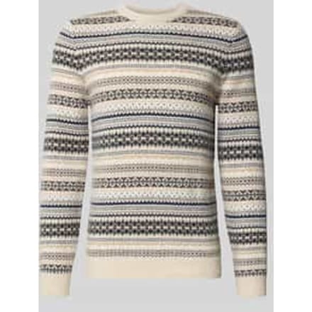 Gebreide pullover van wolmix met ronde hals