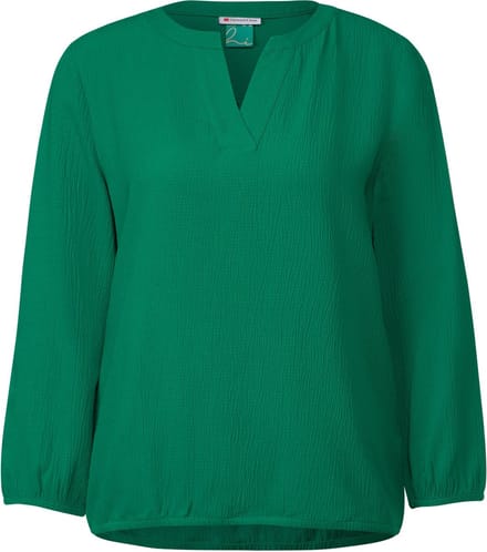 Street One crinkled tunic blouse with gathering maat 42