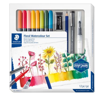 Bloemetjestekenset voor kinderen Staedtler