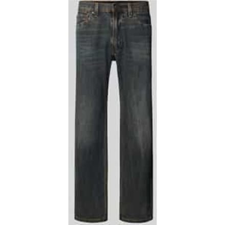 Relaxed straight fit jeans in used-look, model '555'