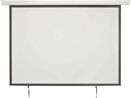Projectiescherm Elektrisch - Gemotoriseerd Scherm - Home Cinema - 100 Inch Beeldformaat - 232 x 8.8 cm - Wit