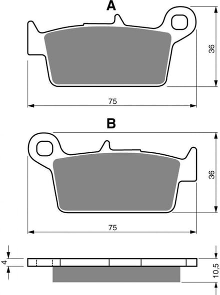 goudren remblok voor suzuki 400 dr-z e 2000 tot 2008 ar nieuw