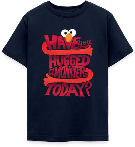 Sesamstraat Elmo Citaat Hugged A Monster T-Shirt Tiener