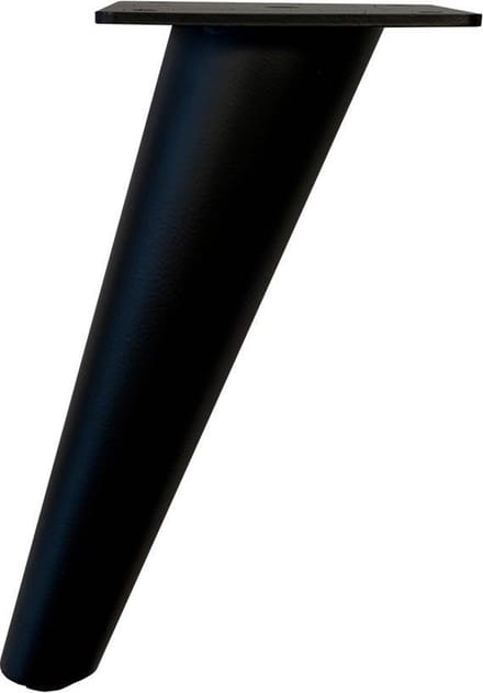 FLE - Stalen meubelpoot zwart conisch ø 5 cm / 2,5 cm en hoogte 18 cm