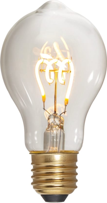 3 standen - Standaard bol - E27 - 4W - Super Warm Wit <2200K - Filament - Helder