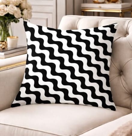 Black & White Living Collection Kussenhoes - 45 x 45 cm