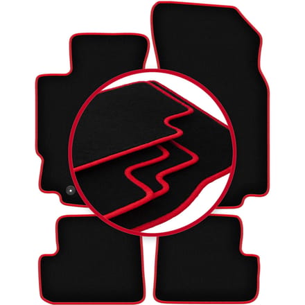 CARLUX-RED automatten voor: Peugeot 406 coupé (1995-2004)