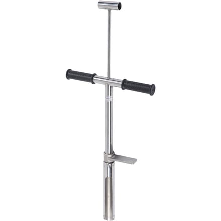 Outil Sonde d'Échantillonneur de Sol Acier Inoxydable Précis avec Pédale d'Éjection pour Pelouse Jardin gray