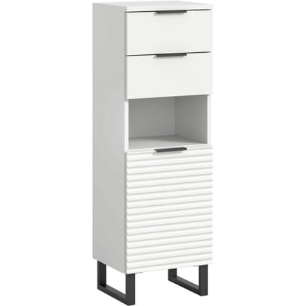 Riff staande kast wit NB - 34x35x110cm
