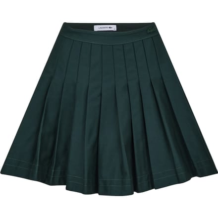 Lacoste Dames Jupe Mini Rok met Geborduurd Logo (Groen)