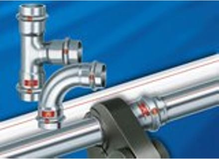 Viega Prestabo T-piece 35 x 28 x 35 mm galvanized steel
