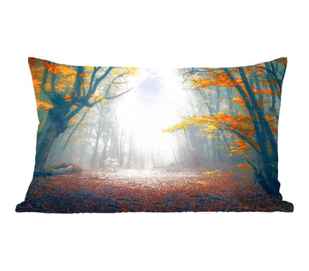Sierkussens - Kussentjes Woonkamer - 60x40 cm - Bos - Mist - Herfst