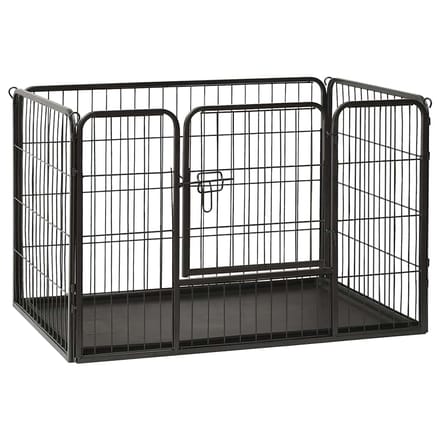 vidaXL - Puppyren - 91,5x59x61 - cm - staal