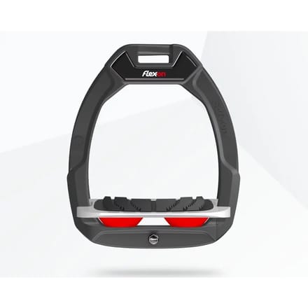 Veiligheidsbokken voor het paardrijden Schuin Grip Antraciet/Grijs/Rood Flex-On Safe-On
