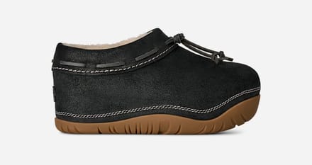 UGG® Bucked Clog in Black, Size 7, Leather