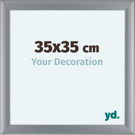 Your Decoration - Fotolijst 35x35 cm - MDF - Zilver Mat - Como