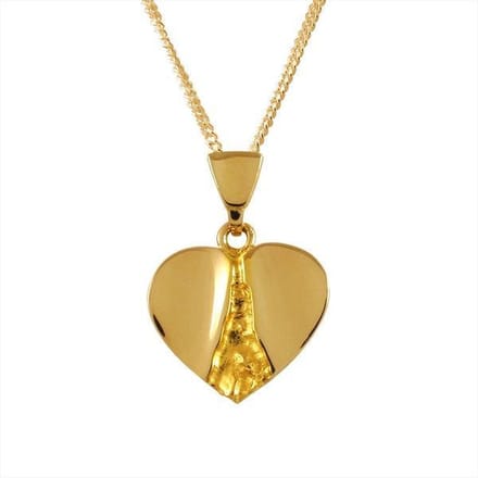 AuBor ®.  Hanger. Goud. Gouden hart.
