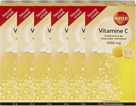 Roter Vitamine C Bruistabletten Ascorbinezuur Citroensmaak Voordeelverpakking