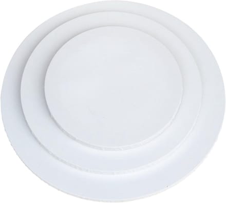 Set van 4 Ronde Linnen Spanningdoeken voor Schilderen, Ø 30 cm