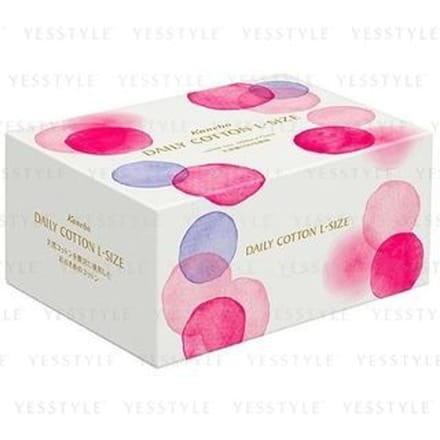 Kanebo - Beauty Works Daily Cotton L-Size 90 pcs
