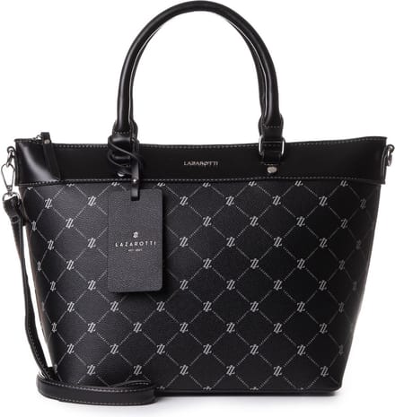 Lazarotti Handtas Schoudertas Palermo Handbag Black Zwart
