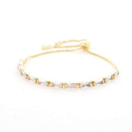 Kalli Armband (sieraad) Langwerpige Stenen Goud One Size