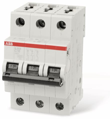 ABB 2CDS253001R0164 S203-C16 Zekeringautomaat 3-polig 16 A