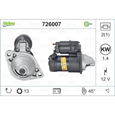 Starter VALEO 726007