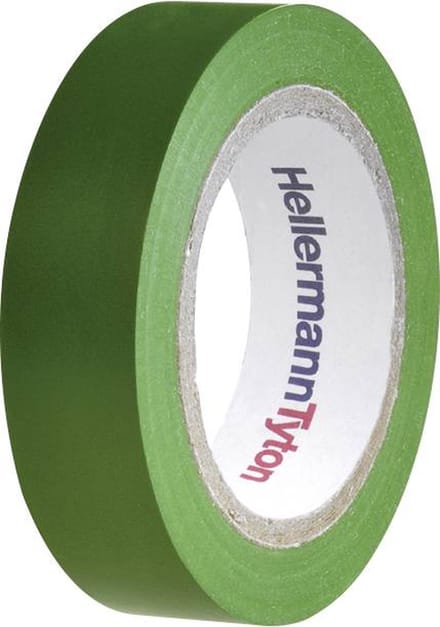 HellermannTyton HelaTape Flex 15 710-00103 Isolatietape HelaTape Flex 15 Groen (l x b) 10 m x 15 mm 1 stuk(s)