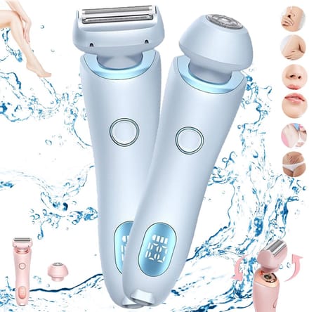 Intiemtrimmer Dames - Elektrisch Scheerapparaat - Display - USB Oplaadbaar - 800mAh - Blauw