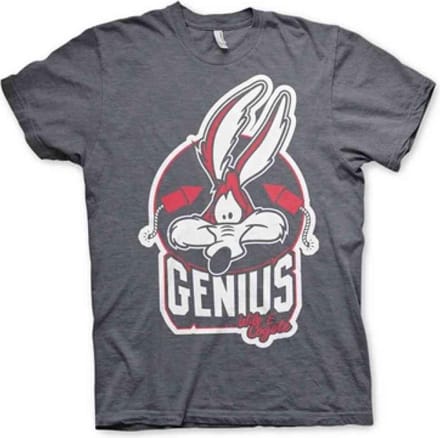 Looney Tunes Heren Tshirt -M- Wile E. Coyote - Genius Grijs
