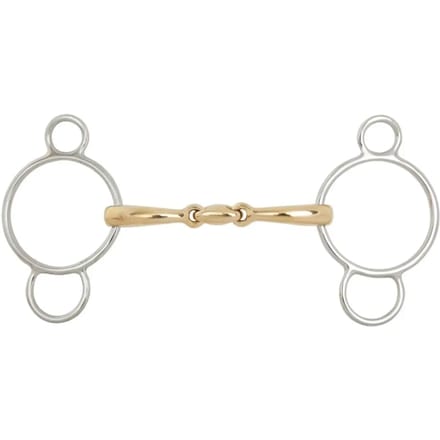 Pessoa bit voor dubbelgebroken paarden BR Equitation Soft Contact
