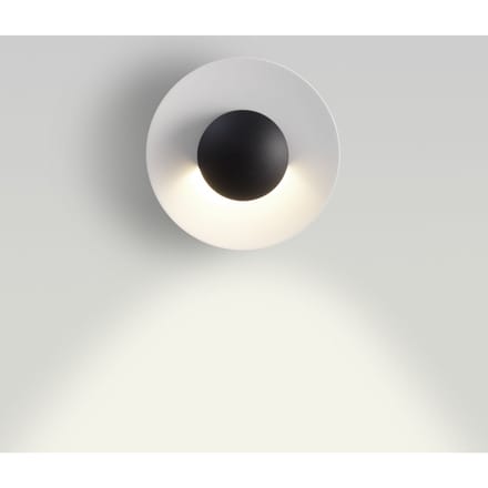 Marset Ginger C Wandlamp Outdoor - zwart-wit - Ø15 cm