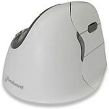 Verticale muis Evoluent4 Right Hand White bluetooth, muis met 5 knoppen scrollwiel, draadloos