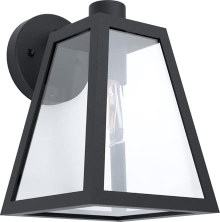 EGLO Mirandola Wandlamp Buiten - E27 - 27 cm - Zwart