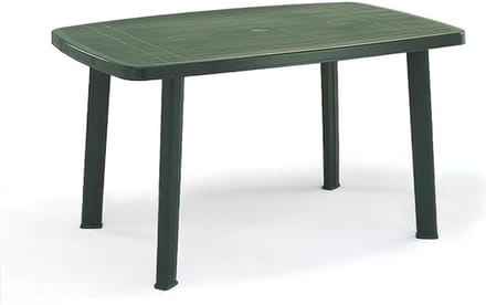 Royale groene tuintafel 140x90 cm voor buiten en tuin
