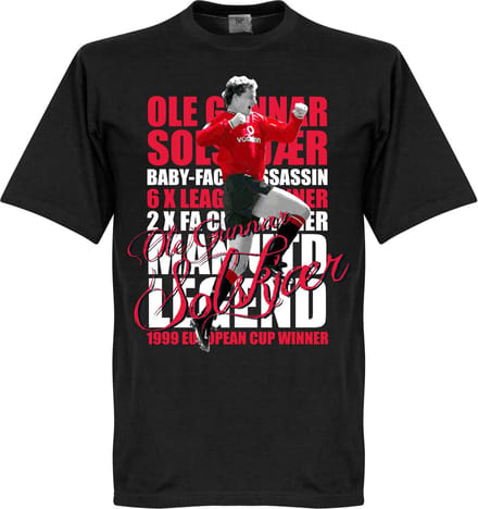 Solskjaer Legend T-Shirt - Zwart - XL