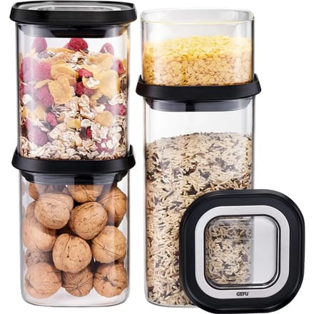 GEFU Vershoudbak PANTRY - set van 4 - glas